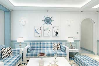 龙南地中海风格-客厅