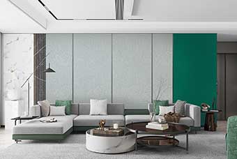 龙南轻奢风格-客厅