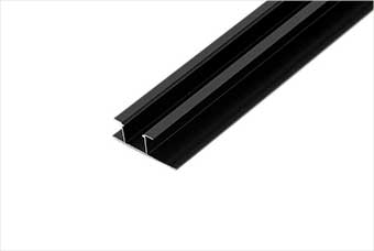 龙南航空纤维墙咔铝合金带灯中条（哑黑氧化）