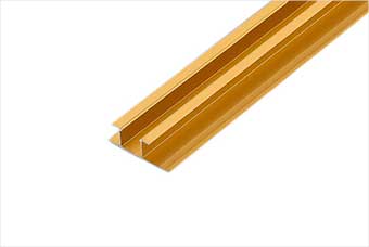 龙南航空纤维墙咔铝合金带灯中条（钛金氧化）