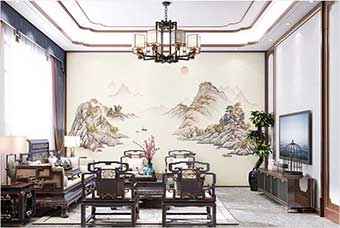 龙南森佰汇航空纤维墙咔（巴山蜀水）